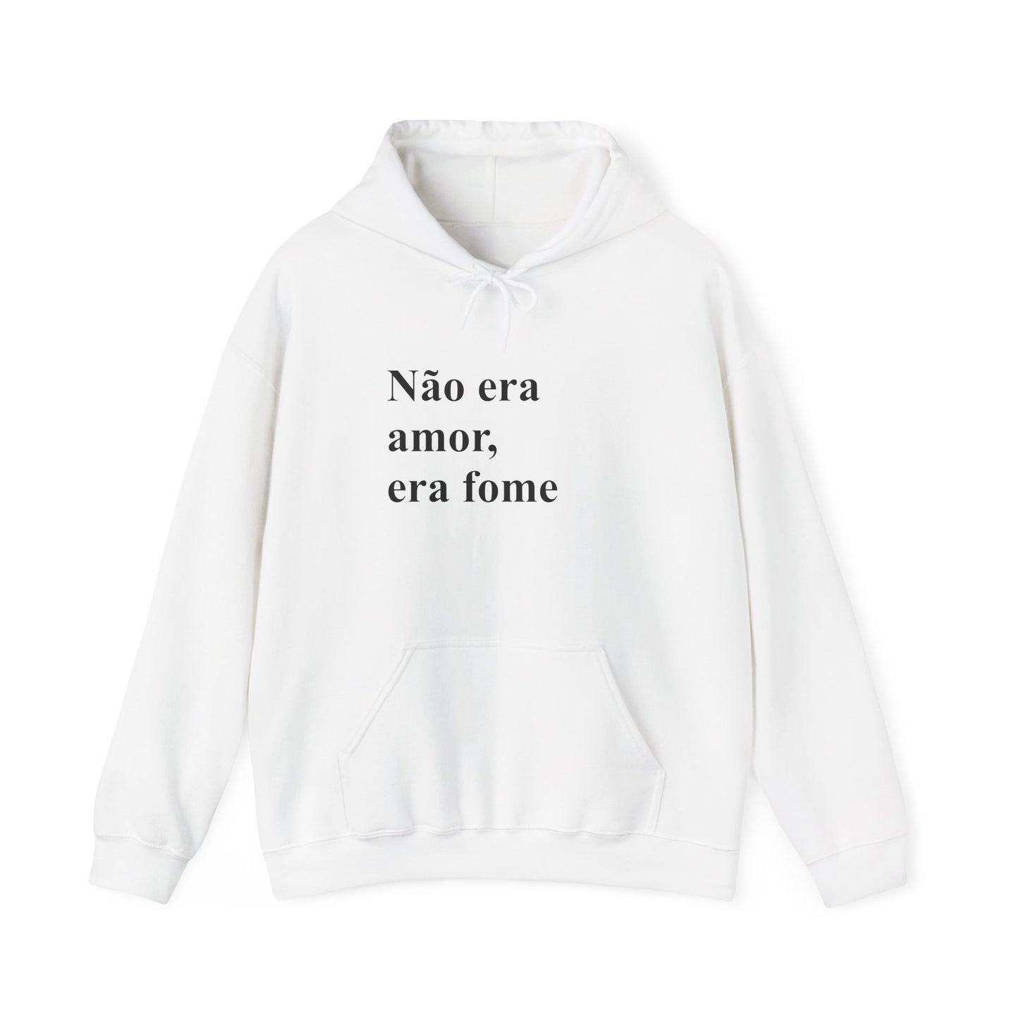 Moletom 'Não Era Amor Era Fome' | Brazilian Hoodie | Funny Meme Sweatshirt | Presente Para Brasileiras no Exterior | Cozy & Authentic