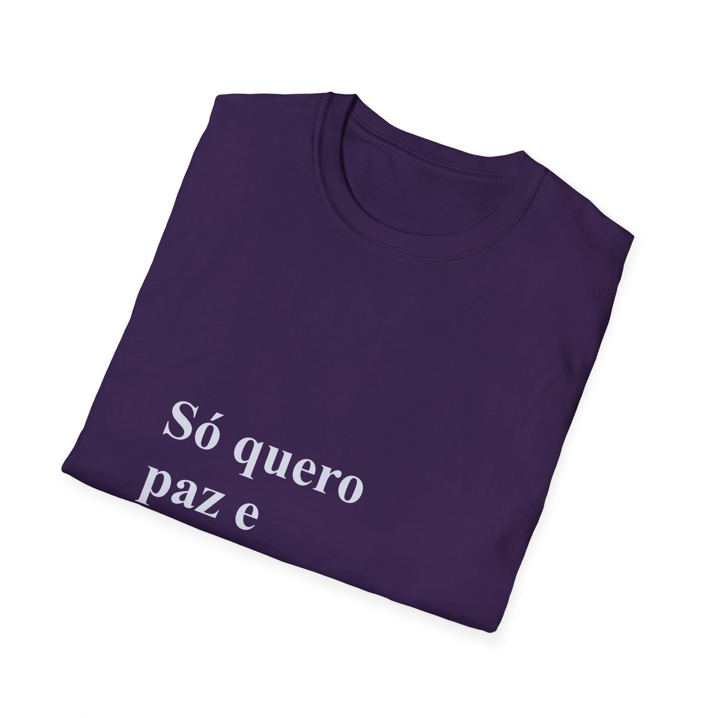 Só Quero Paz e Chocolate T-Shirt | Brazilian Women's Comfort Tee | Presente para Brasileiras Fora | Expat Life Gift