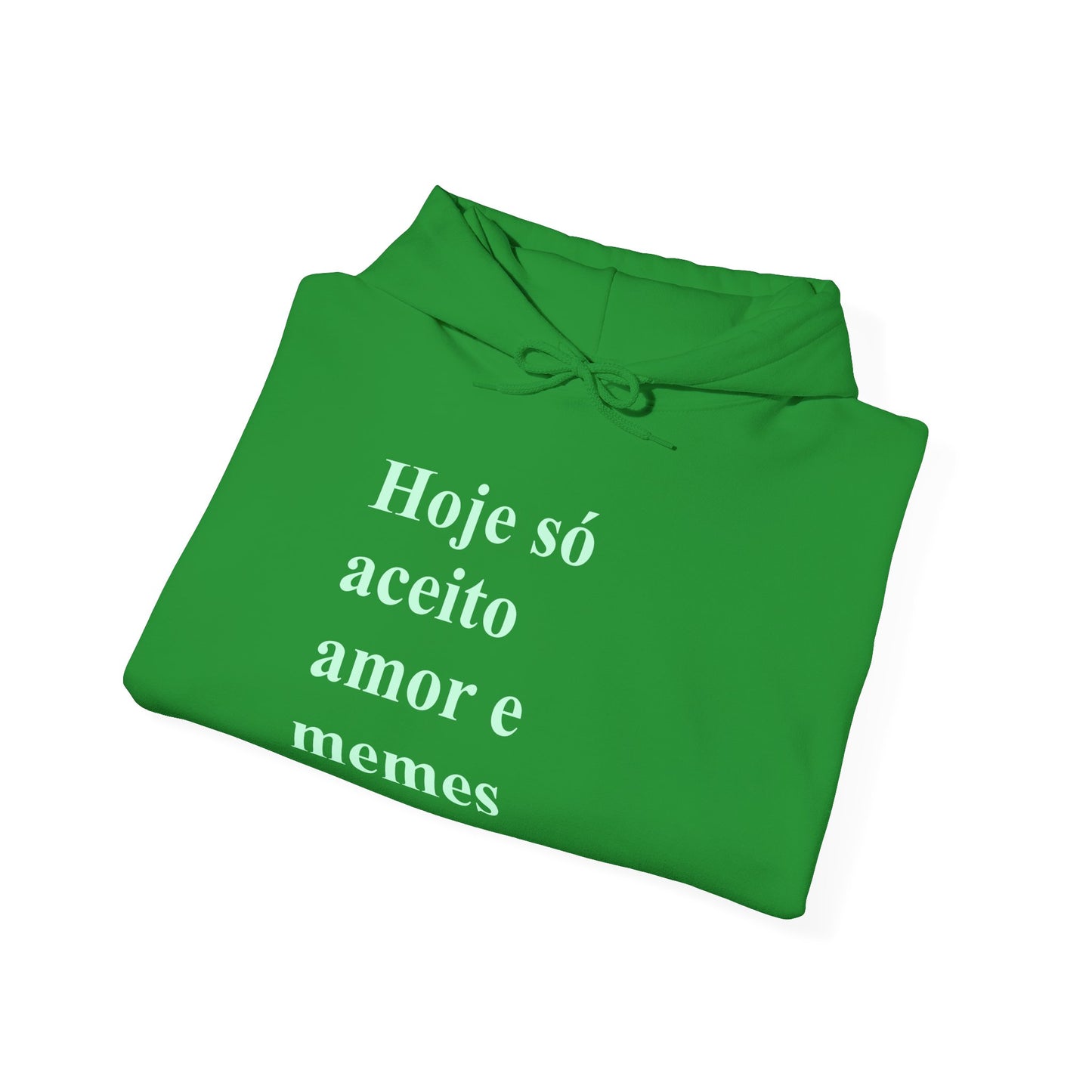 Hoje Só Aceito Amor e Memes Hoodie | Brazilian Meme Sweatshirt | Funny Portuguese Quote | Gift for Brasileiras Abroad