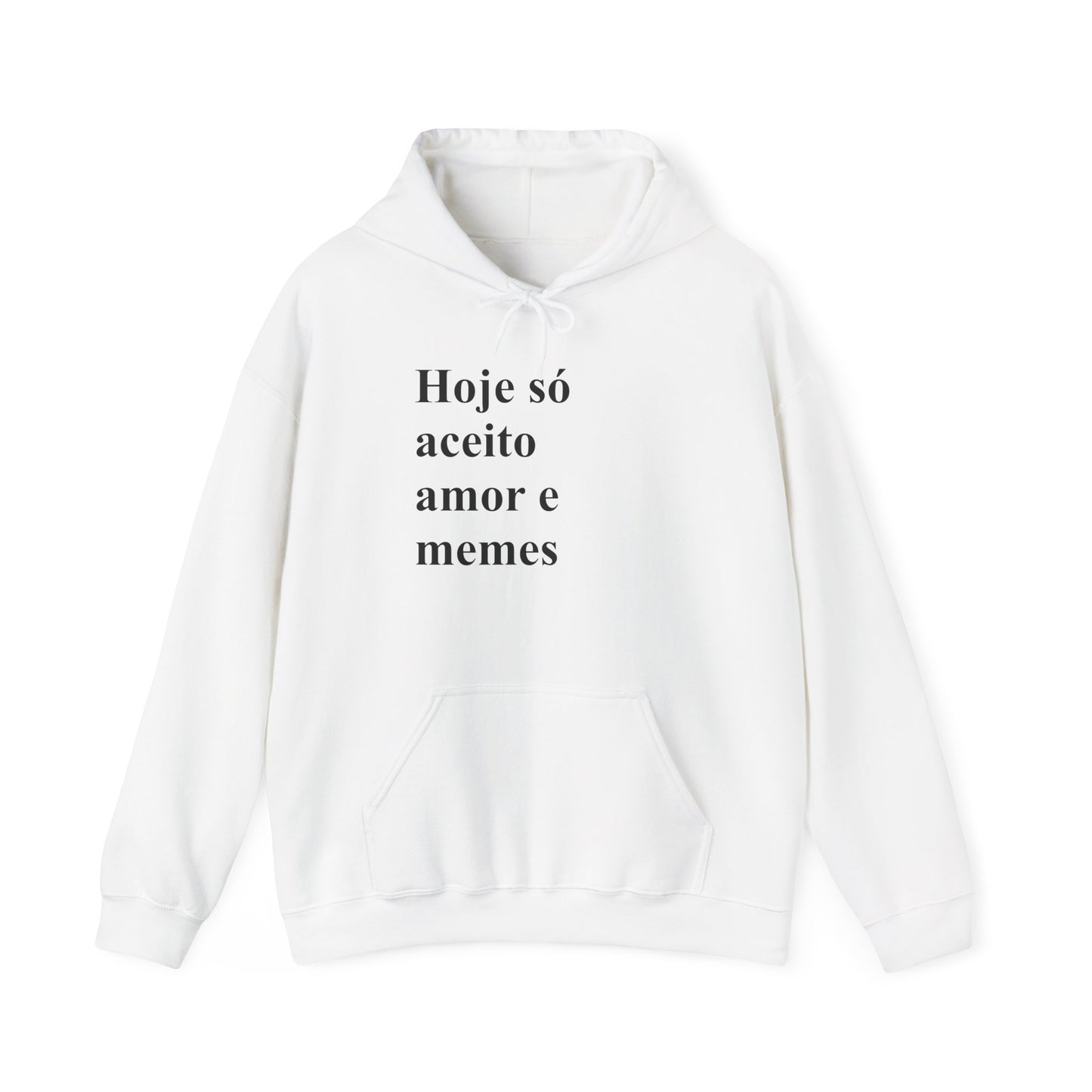 Hoje Só Aceito Amor e Memes Hoodie | Brazilian Meme Sweatshirt | Funny Portuguese Quote | Gift for Brasileiras Abroad