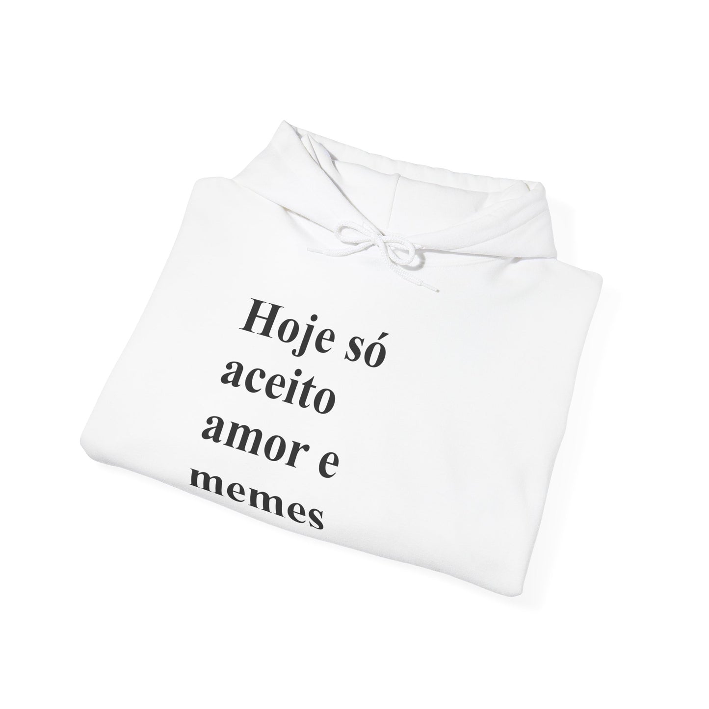 Hoje Só Aceito Amor e Memes Hoodie | Brazilian Meme Sweatshirt | Funny Portuguese Quote | Gift for Brasileiras Abroad