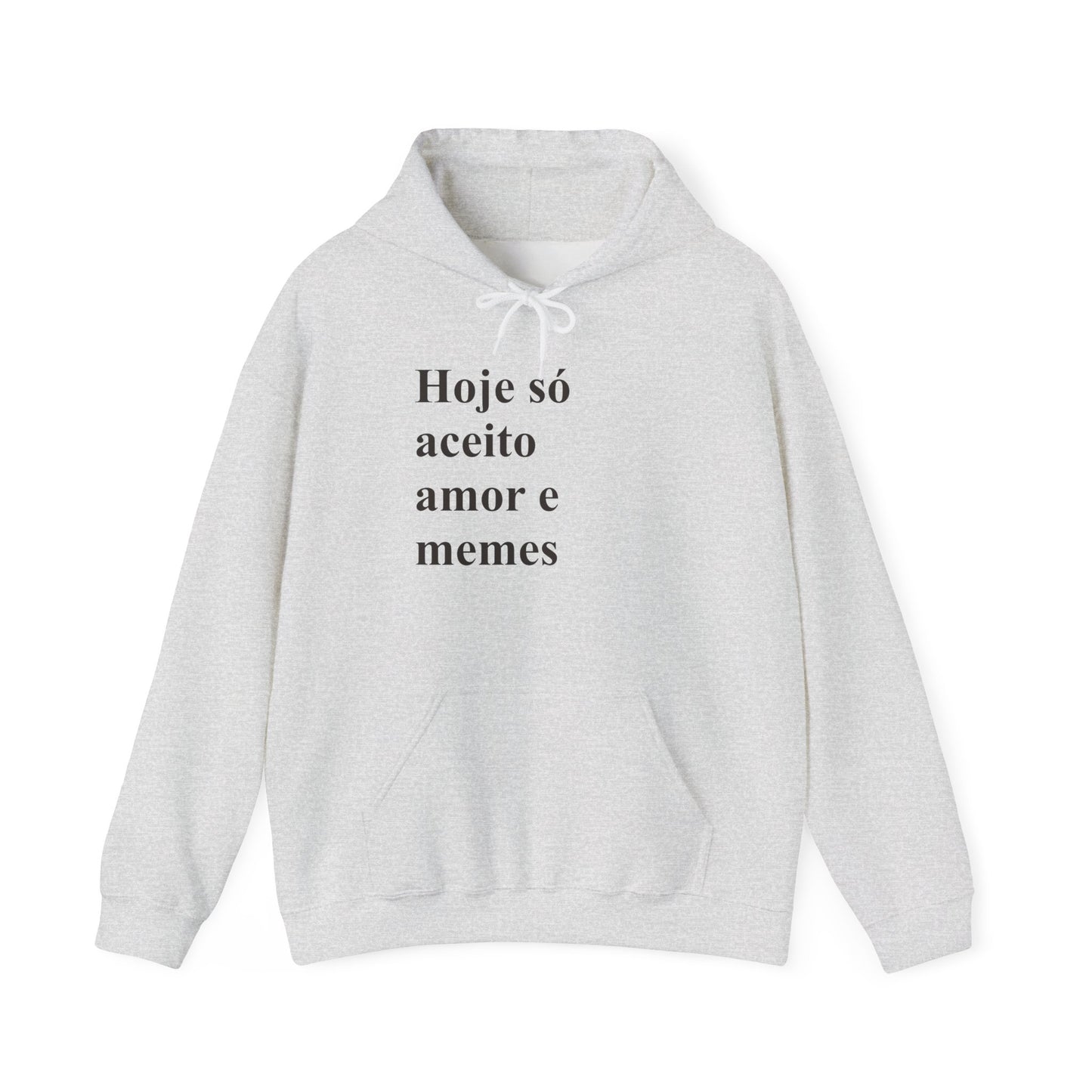 Hoje Só Aceito Amor e Memes Hoodie | Brazilian Meme Sweatshirt | Funny Portuguese Quote | Gift for Brasileiras Abroad