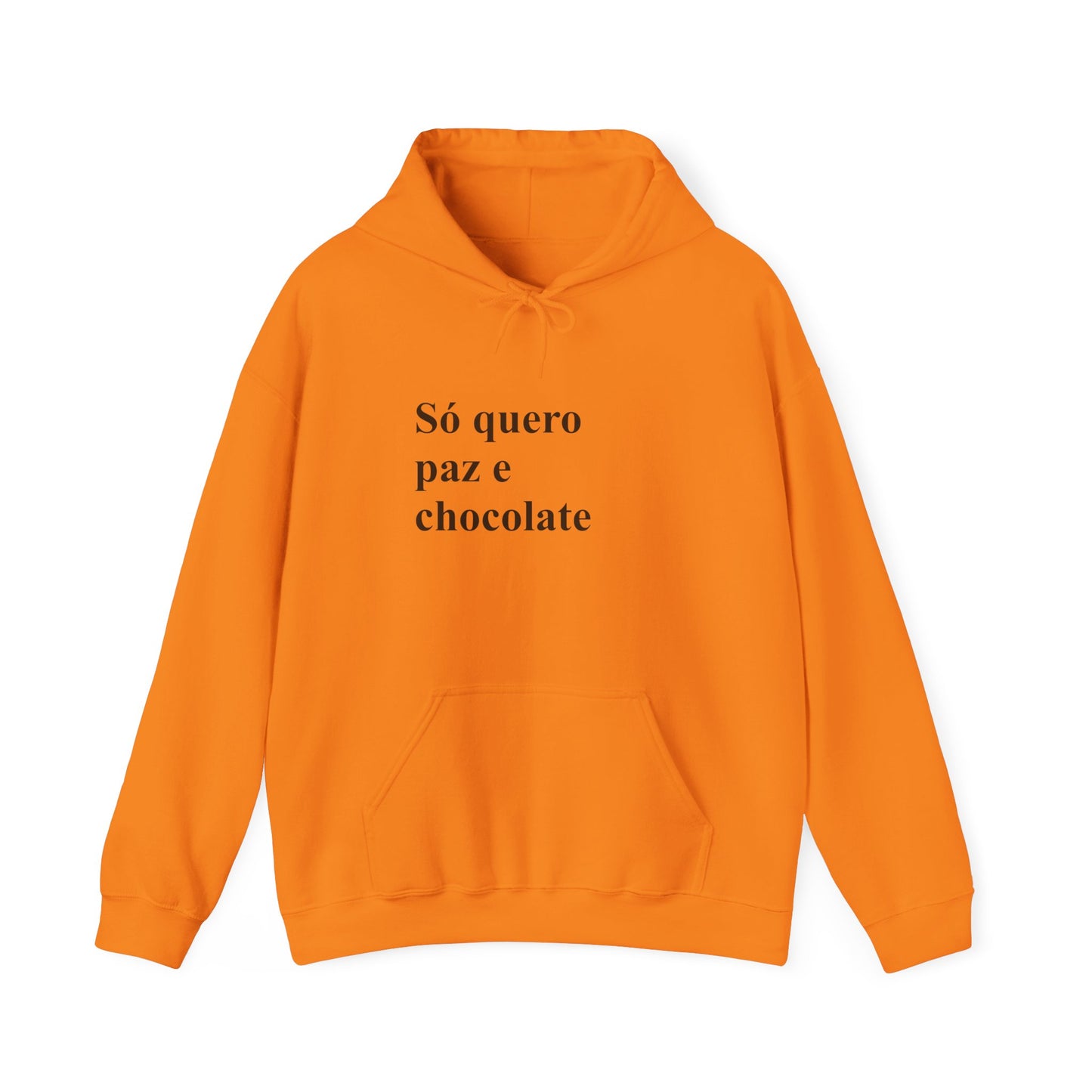 Só Quero Paz e Chocolate | Brazilian Hoodie | Cozy & Stylish Sweatshirt for Women Abroad